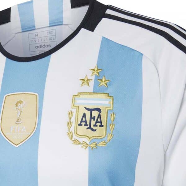 MAILLOT ARGENTINE DOMICILE MESSI 3 ETOILES 2022-2023