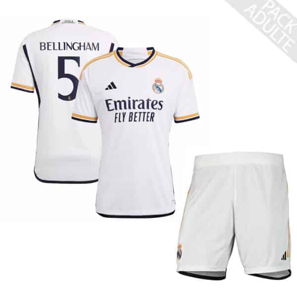 PACK REAL MADRID DOMICILE BELLINGHAM SAISON 2023-2024