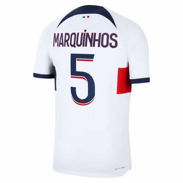 MAILLOT PSG EXTERIEUR MARQUINHOS VERSION VAPOR MATCH 2023-2024