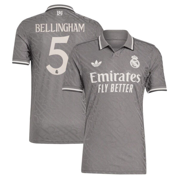 MAILLOT REAL MADRID THIRD BELLINGHAM VERSION AUTHENTIC SAISON 2024-2025